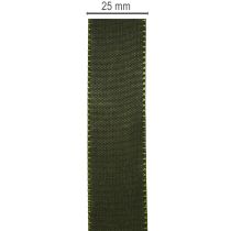 Artikel Taftband glänzend Grün 25mm 50m für Dekoration und Floristik