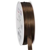 Artikel Dekoband Taft 10 mm 50 m Schokoladenbraun aus Polyester für Geschenkverpackung und Dekoration
