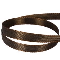Artikel Dekoband Taft 10 mm 50 m Schokoladenbraun aus Polyester für Geschenkverpackung und Dekoration