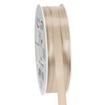 Artikel Geschenkband Stoff Beige 10mm x 50m für Verpackungen und Dekoration