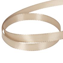 Artikel Geschenkband Stoff Beige 10mm x 50m für Verpackungen und Dekoration