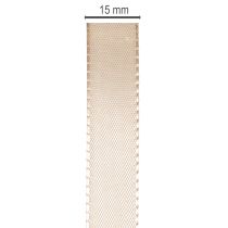 Artikel Dekoband Satinband Beige 15mm 50m/Rolle