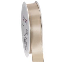 Artikel Dekoband Satin Beige Taftband 25mm x 50m
