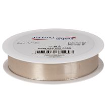 Artikel Dekoband Satin Beige Taftband 25mm x 50m