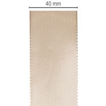Artikel Dekoband Taftband Rolle 40mm 50m Beige