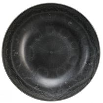 Artikel Runde Dekoschale in Grau für Floristik & Deko, 3er-Set, Ø37cm H10,5cm