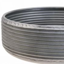 Artikel Dekoschale groß Metallschale Schale Grau 30/38/46cm Set 3St