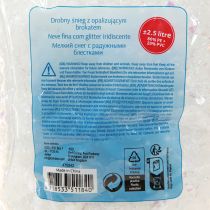 Artikel Glänzender Dekoschnee Weiß Irisierend 2,5L Set für Winterdeko und Schaufenster