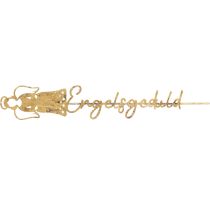 Artikel Dekostecker Metall Engel Deko Engelsgeduld Gold 7cm × 50cm