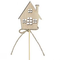 Artikel Dekostecker Weihnachten Holzhäuser Rustikal Gemütlich 4,5x5cm 12er-Set