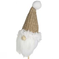 Artikel Dekostecker Wichtel Weiß Braun Winterzauber Weihnachten 4er-Set 4x11cm