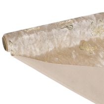 Artikel Tischläufer Polyester Schleifenmotiv 35x120cm Beige Creme 2 Stück