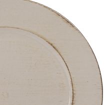 Artikel Dekoteller Kunststoff Deko Plastikteller Grau Braun Ø33cm robuste Dekorplatte