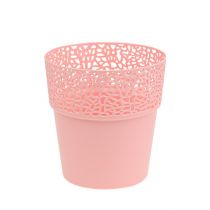 Dekotopf Plastik Rosa Ø13cm H13,5cm 1St
