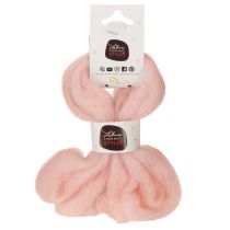 Artikel Dekowolle Rosa 2m – Filzwolle aus 100% Schafswolle für Bastelarbeiten und Floristik