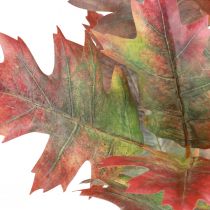 Artikel Dekozweig Herbst Deko Blätter Eichenlaub Rot, Grün 100cm
