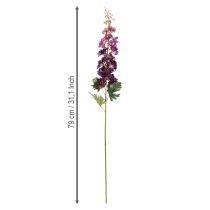 Artikel Dekorative Delphinium Kunstblume in Lila 79 cm – Set aus 3 Stielen für elegante Dekorideen