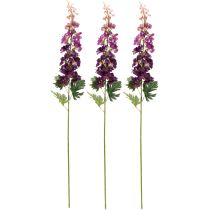 Artikel Dekorative Delphinium Kunstblume in Lila 79 cm – Set aus 3 Stielen für elegante Dekorideen