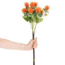 Artikel Künstliche Färberdistel orange 55cm Kunstblume für Innenbereich 4St