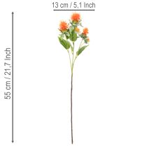 Artikel Künstliche Färberdistel orange 55cm Kunstblume für Innenbereich 4St