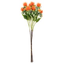 Artikel Künstliche Färberdistel orange 55cm Kunstblume für Innenbereich 4St