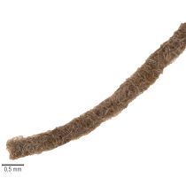 Artikel Handgemachte Wollkordel Braun 55m Dekoschnur für Floristik und Bastelideen
