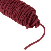Artikel Wollkordel Bordeaux 55m für Floristik, Geschenkdekoration und DIY