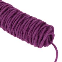 Artikel Wollkordel Lila 55m – Hochwertige Dekoschnur für Floristik und kreative DIY-Projekte
