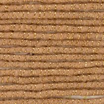 Artikel Wollkordel Braun mit Goldfaden und Draht 5m x 5mm – Formbare Bastelschnur für Deko