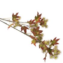 Artikel Künstlicher Amberbaumzweig mit Fruchtständen 132cm Herbstfarben Kunststoff