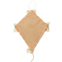 Artikel Deko-Drachen aus Papier mit Gesicht und Aufhänger, 40 cm, 2er-Set, bunt