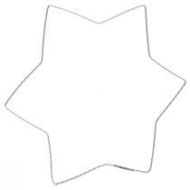 Artikel Drahtstern Wellenring Weihnachten Kränze Dekoration 30cm 10 St