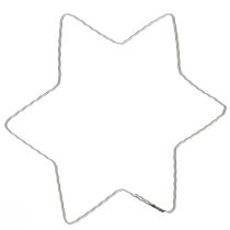 Artikel Drahtstern Wellenring Metall für Weihnachtskranz 20cm 10 St