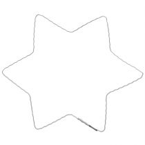 Artikel Drahtstern Wellenring Metall für Weihnachtskranz 20cm 10 St