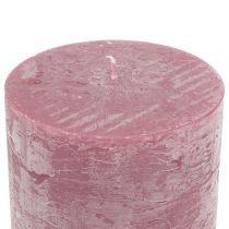 Artikel Durchgefärbte Kerzen Altrosa 60x100mm 4 St