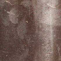 Artikel Durchgefärbte Stumpenkerzen Braun Kupfer Metallic 70×80mm 4er Set