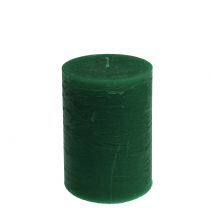 Artikel Durchgefärbte Kerzen Dunkelgrün 85x120mm 2 St