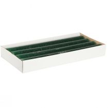 Artikel Dunkelgrüne Stabkerzen 34x300mm, lang brennend, 4er-Set für Dekoration & Ambiente