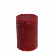 Artikel Durchgefärbte Kerzen Dunkelrot 70x120mm 4 St