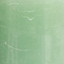 Artikel Durchgefärbte Kerzen Grün Jade Stumpenkerzen 70×120mm 4St für stimmungsvolle Dekoration