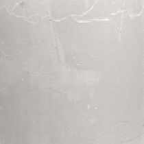 Artikel Durchgefärbte Stumpenkerzen Hellgrau 70x80mm 4er-Set