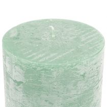 Artikel Durchgefärbte Kerzen Hellgrün 50x100mm 4 St