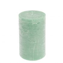 Artikel Durchgefärbte Kerzen Hellgrün 85x150mm 2 St