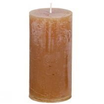 Artikel Durchgefärbte Stumpenkerzen Karamell 50×100mm 4St – Elegantes Ambiente & Gemütlichkeit