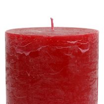 Artikel Durchgefärbte Kerzen Rot 85x120mm 2St
