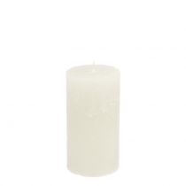 Artikel Durchgefärbte Kerzen Weiß 50x100mm 4 St