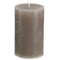 Artikel Durchgefärbte Stumpenkerzen Braun 60x100mm 4er-Set - Vielseitig einsetzbar für Deko & Ambiente