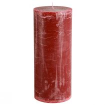 Artikel Dunkelrote Stumpenkerzen 85x200mm, durchgefärbt, für Dekoration und Ambiente, 2er-Set