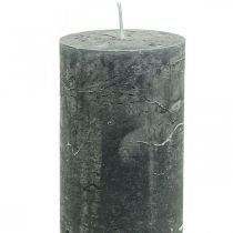 Artikel Durchgefärbte Kerzen Anthrazit Stumpenkerzen 50×100mm 4St