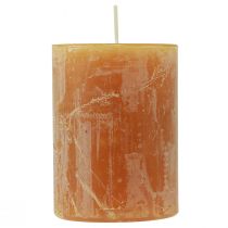 Artikel Durchgefärbte Kerzen Gelb Rustic Safe Candle 80×110mm 4St